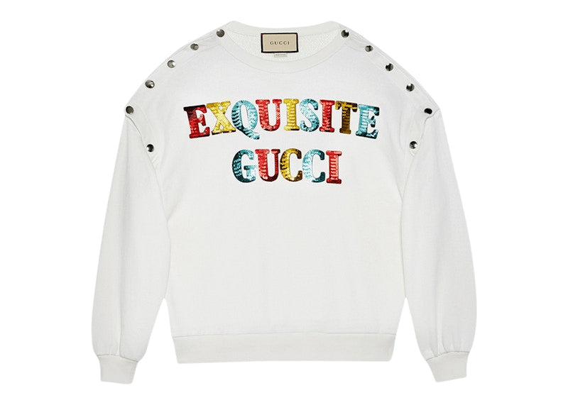 Gucci Exquisite Gucci Sweatshirt White