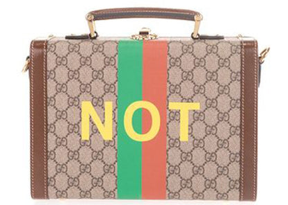Gucci 'Fake/Not' Print Crossbody Bag Multi