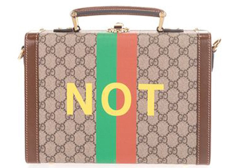 Gucci 'Fake/Not' Print Crossbody Bag Multi