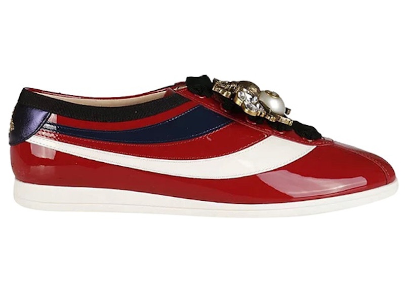 Gucci Falacer Patent Leather Sneaker Red Vernice Crystal (Women's)