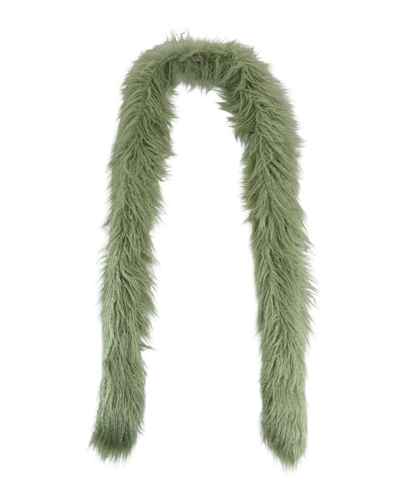 Gucci Faux Fur Scarf Green