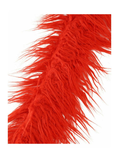 Gucci Faux Fur Scarf Red