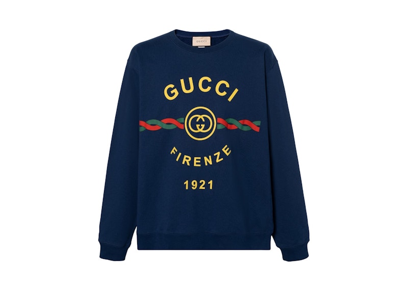 Gucci Firenze 1921 Sweatshirt Blue