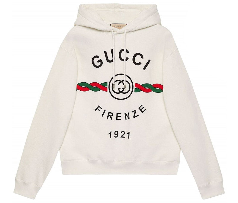 Gucci Firenze Popover Hoody White