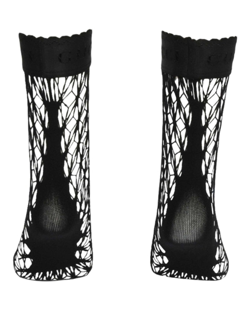 Gucci Fishnet Ankle Socks Black