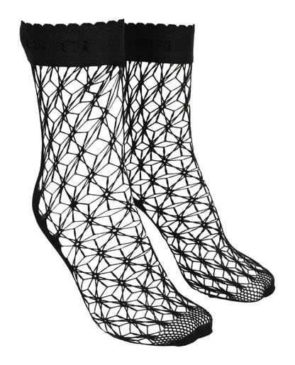 Gucci Fishnet Ankle Socks Black