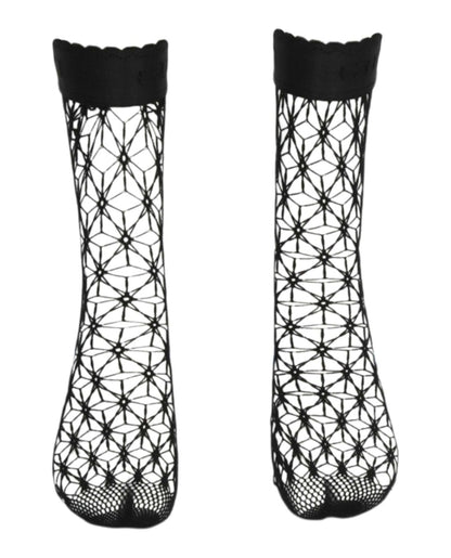 Gucci Fishnet Ankle Socks Black