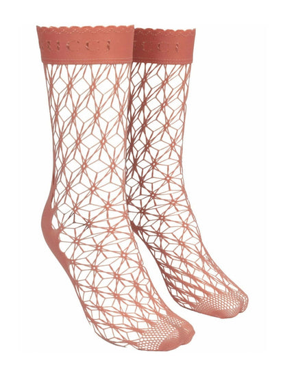 Gucci Fishnet Ankle Socks Pink