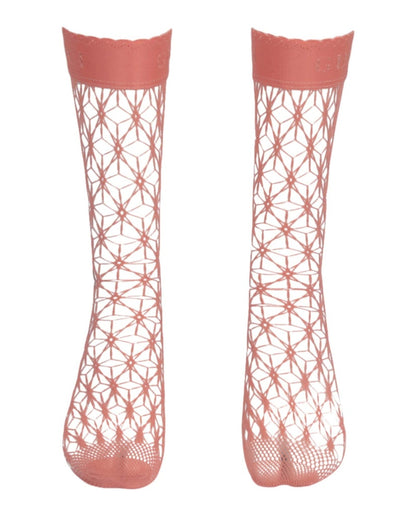 Gucci Fishnet Ankle Socks Pink