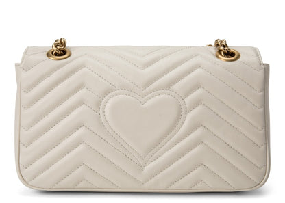 Gucci GG Marmont Small Matelasse White