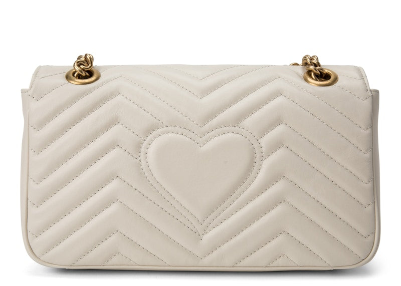Gucci GG Marmont Small Matelasse White
