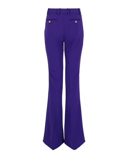 Gucci Flared Leg Pants Purple