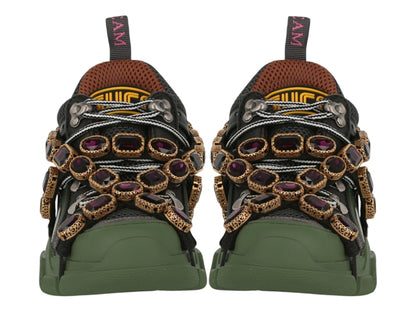 Gucci Flashtrek SEGA Green Removable Crystal (Women's)