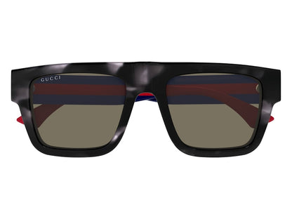 Gucci Flat Top Sunglasses Black Brown (GG1868S-004-53)