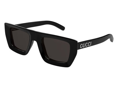 Gucci Flat Top Sunglasses Black Grey (GG1723S-001-51)