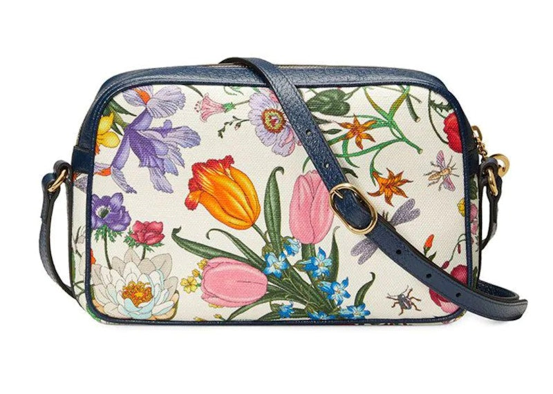 Gucci Flora Crossbody Small Navy Multicolor