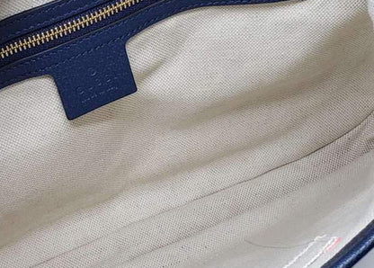 Gucci Flora Shoulder Bag Medium Navy