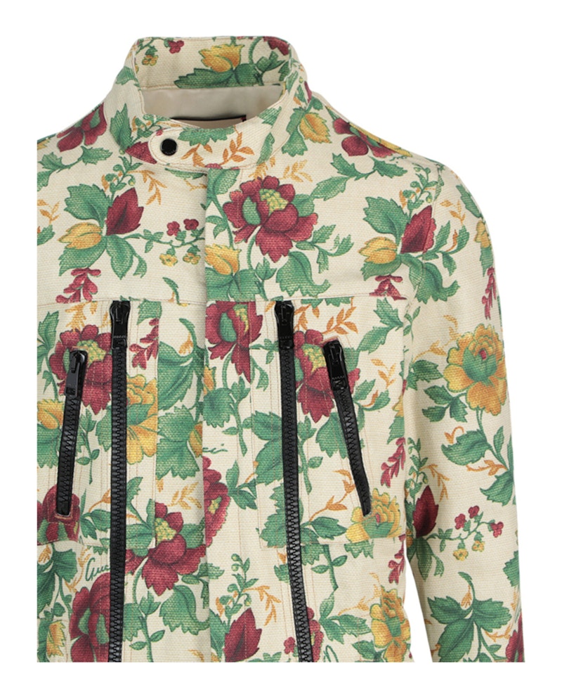 Gucci Floral Jacquard Jumpsuit Green