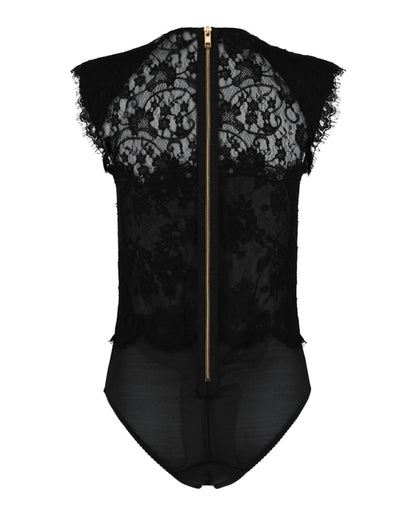 Gucci Floral Lace Bodysuit Black