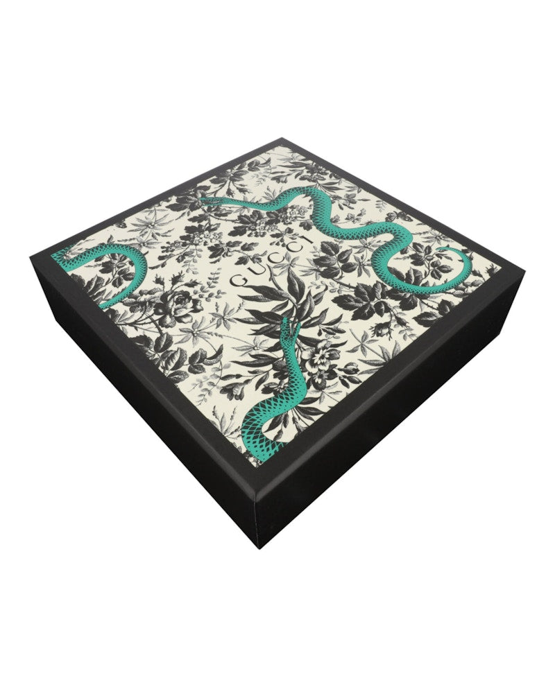 Gucci Flower Silk Brooch White Matte