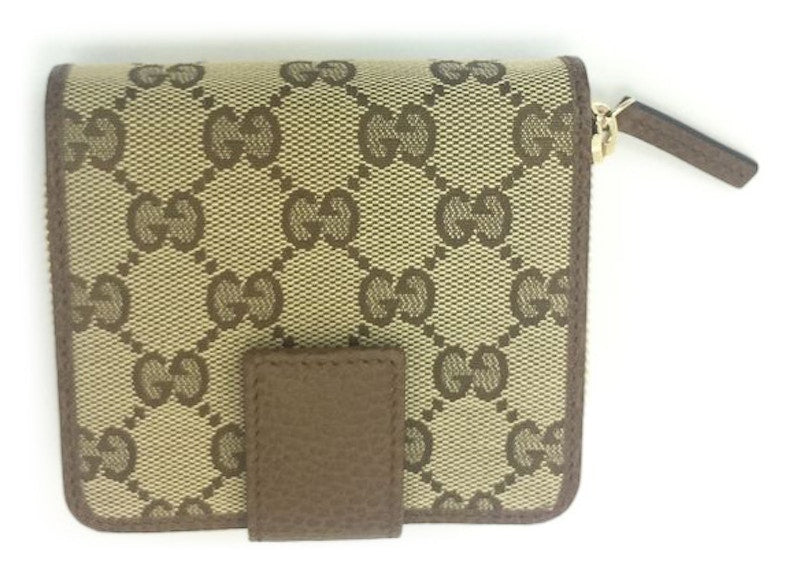 Gucci French Wallet GG Supreme Beige/Brown