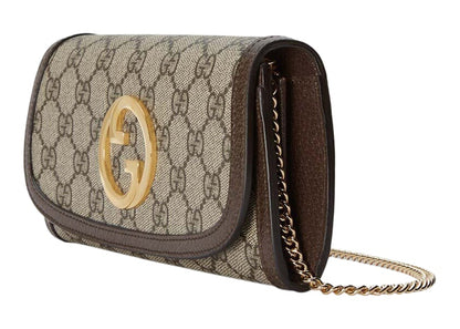 Gucci Blondie Continental Chain Wallet Beige/Ebony
