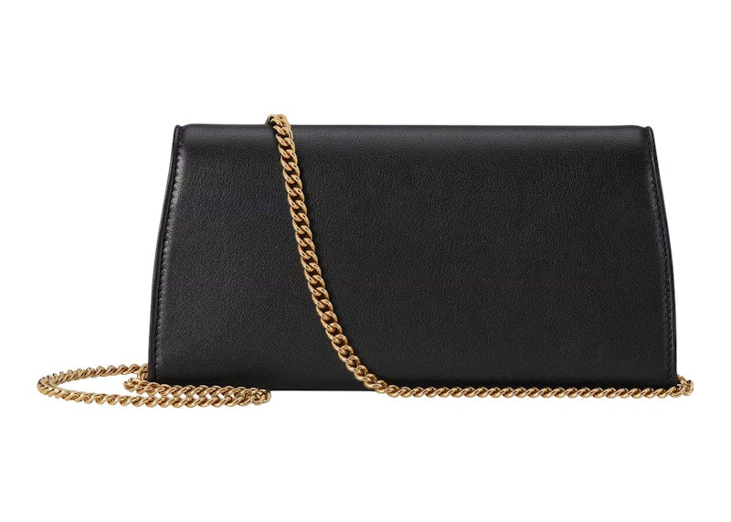 Gucci Blondie Continental Chain Wallet Black