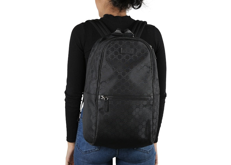 Gucci Slim Backpack GG Black