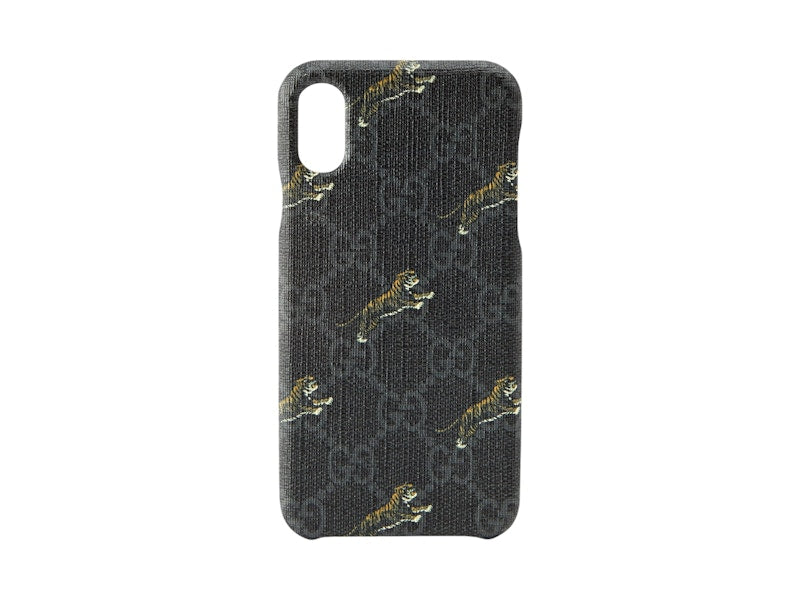 Gucci Soft GG Supreme Tigers iPhone X/XS Case Black
