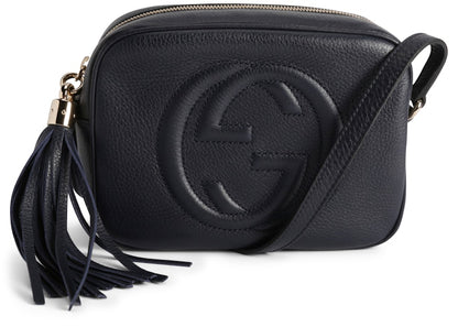 Gucci Soho Disco Leather Small Navy Blue