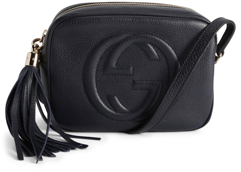 Gucci Soho Disco Leather Small Navy Blue