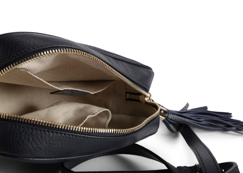 Gucci Soho Disco Leather Small Navy Blue