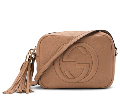 Gucci Soho Disco Leather Small Rose Beige