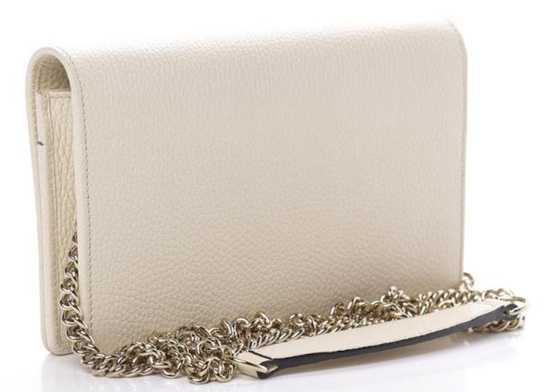 Gucci Soho Disco Wallet on Chain Ivory