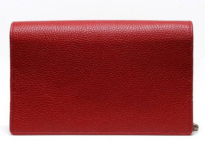 Gucci Soho Disco Wallet on Chain Red