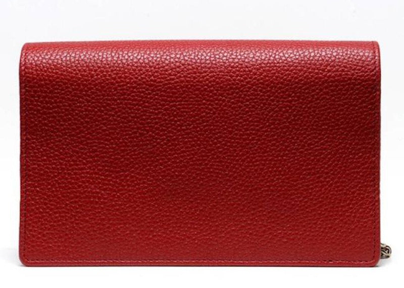 Gucci Soho Disco Wallet on Chain Red