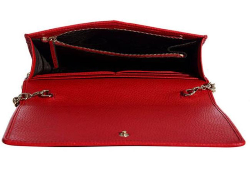 Gucci Soho Disco Wallet on Chain Red