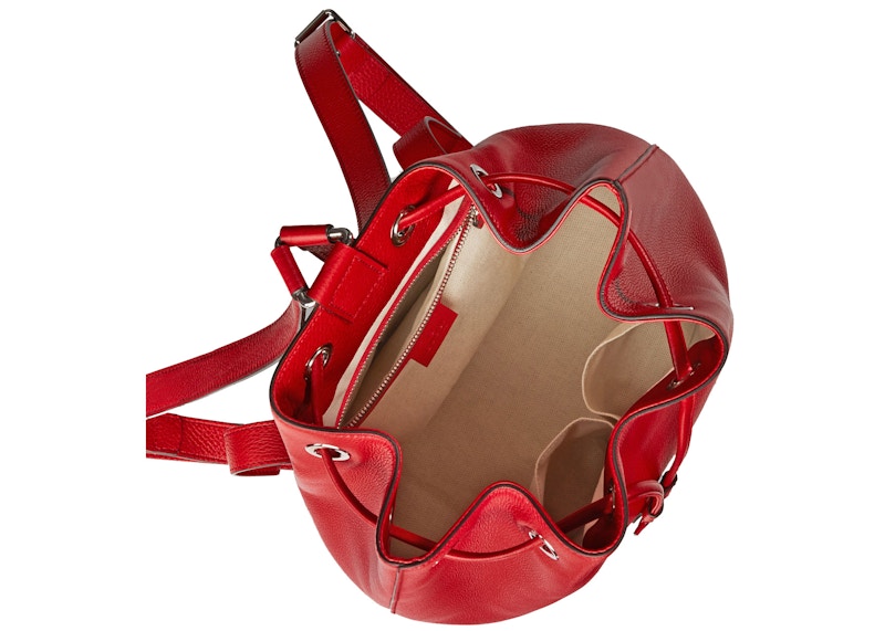 Gucci Soho Drawstring Backpack Red