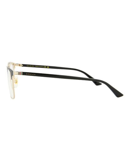 Gucci Square Eyeglasses Black/Black/Transparent (GG0130OZ-30014371-001)