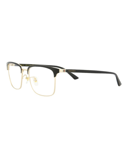 Gucci Square Eyeglasses Black/Black/Transparent (GG0130OZ-30014371-001)