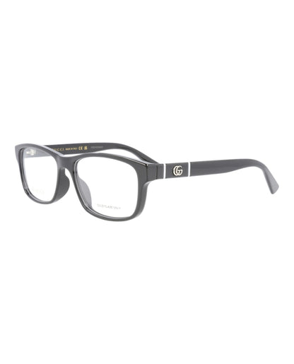 Gucci Square Eyeglasses Black/Black/Transparent (GG0640OA-30008600-001)