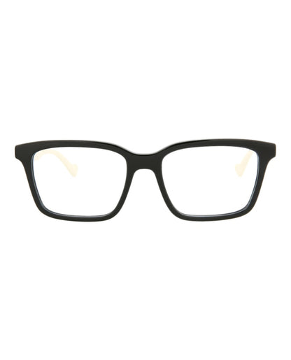 Gucci Square Eyeglasses Black/White/Transparent (GG0964O-30011188-005)