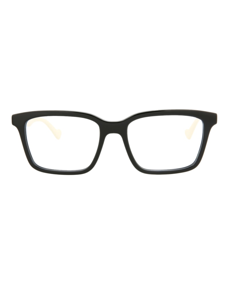 Gucci Square Eyeglasses Black/White/Transparent (GG0964O-30011188-005)