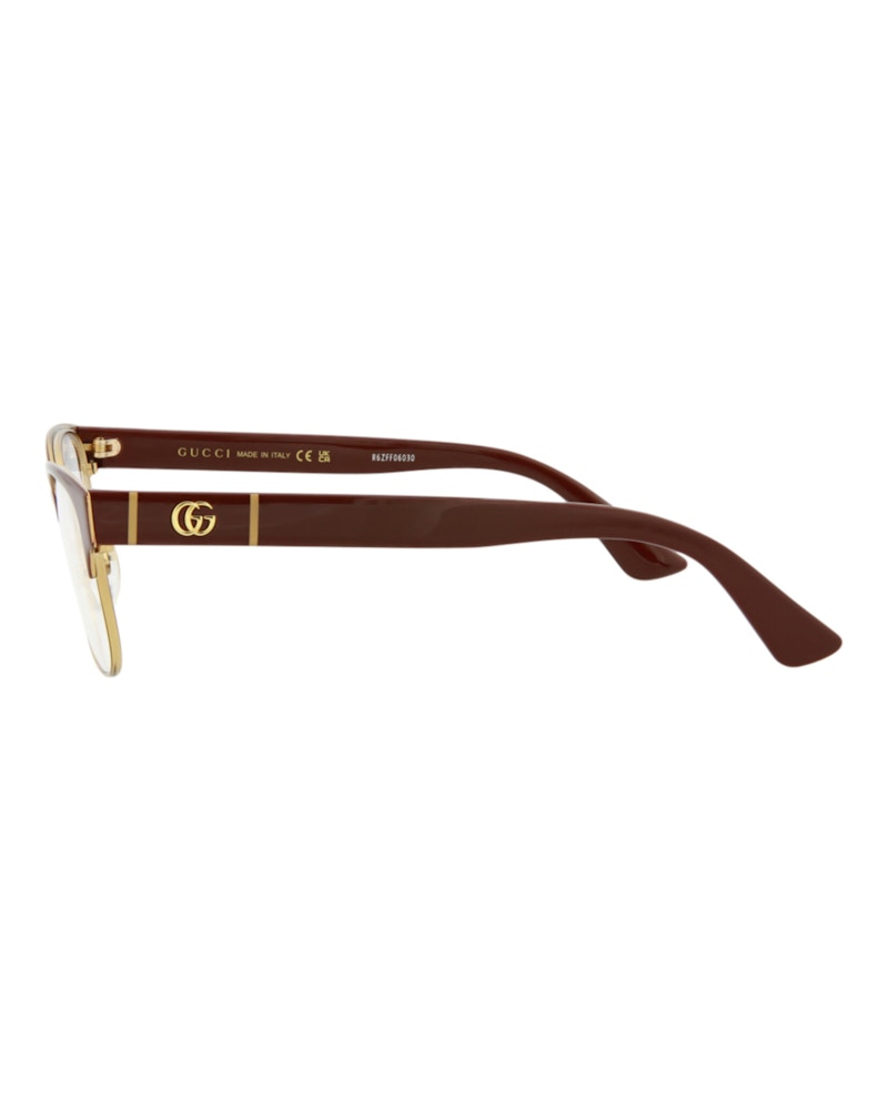 Gucci Square Eyeglasses Burgundy/Burgundy/Transparent (GG0751O-30008892-006)