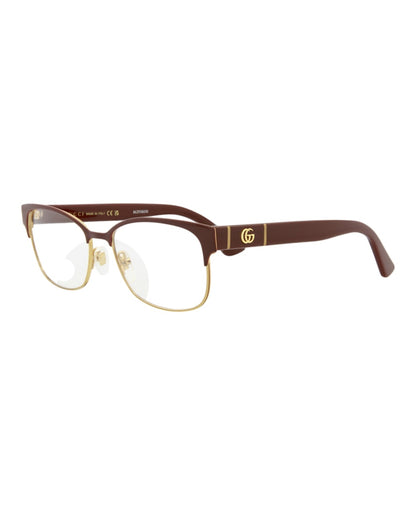 Gucci Square Eyeglasses Burgundy/Burgundy/Transparent (GG0751O-30008892-006)