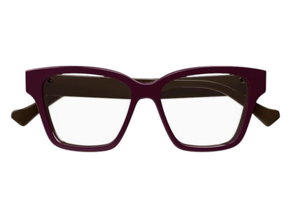 Gucci Square Eyeglasses Burgundy (GG1302O 005)