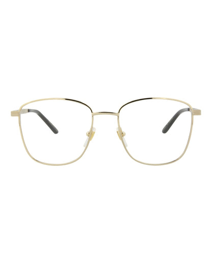 Gucci Square Eyeglasses Gold/Gold/Transparent (GG0804O-30009506-004)