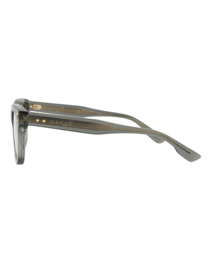 Gucci Square Eyeglasses Grey/Grey Transparent (GG1086O-30013037-004)