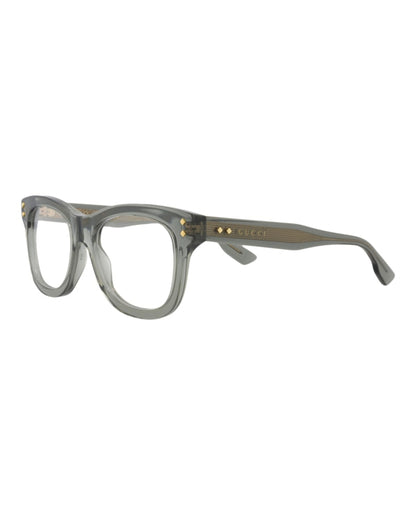 Gucci Square Eyeglasses Grey/Grey Transparent (GG1086O-30013037-004)