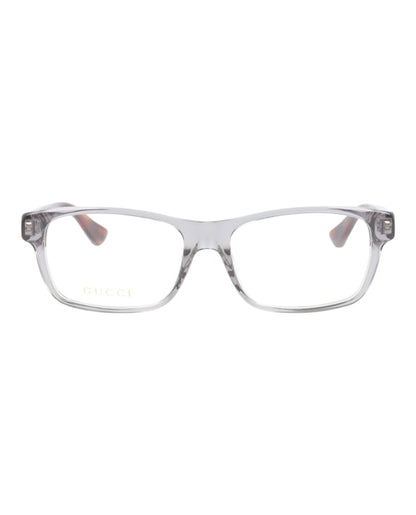 Gucci Square Eyeglasses Grey/Havana/Transparent (GG0006OA-30001020-004)